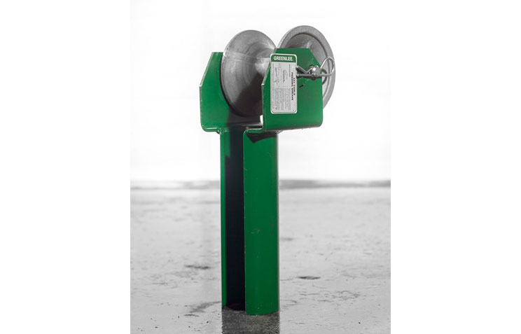 Poulie d&rsquo;alimentation de câble pour conduit 4&Prime;